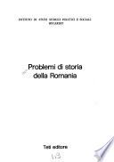 Problemi di storia della Romania