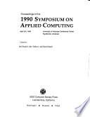 Proceedings of the 1990 Symposium on Applied Computing