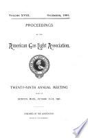 Proceedings of the American Gas Light Association