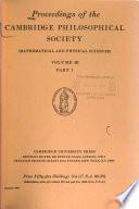 Proceedings of the Cambridge Philosophical Society