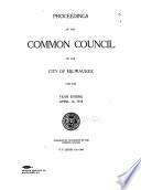 Proceedings of the Common Council of the City of Milwaukee