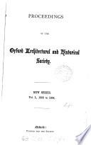 PROCEEDINGS OF THE OXFORD ARCHITECTURAL AND HISTORICAL SOCIETY