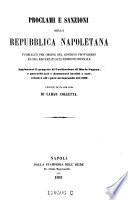 Proclami e sanzioni della Repubblica Napoletana