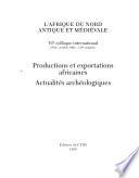 Productions et exportations africaines