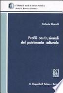 Profili costituzionali del patrimonio culturale
