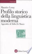 Profilo storico della linguistica moderna