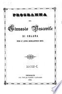 Programma del ginnasio vescovile di Celana per l' anno scolastico ...
