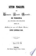 Programma del ginnasio vescovile di Verona (etc.)