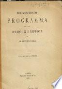 Programma dell' I.R. Scuola Nautica di Lussinpiccolo0