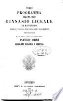 Programma dell'imp. reg. ginnasio superiore di Rovereto