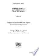 Progress in Condensed Matter Physics. Festschrift in Honour of Vincenzo Grasso
