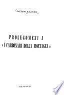 Prolegomeni a I carbonari della montagna