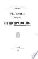 Prolegomeni ad uno studio completo sulle fonti della Gerusalemme liberata