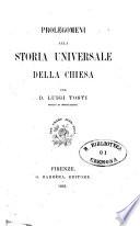 Prolegomeni alla storia universale della Chiesa