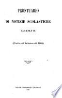 Prontuario di notizie scolastiche