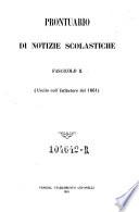 Prontuario di notizie scolastiche
