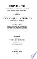 Prontuario di vocaboli attenenti a parecchie arti, ad alcuni mestieri, a cose domestiche, e altre di uso commune