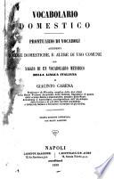 Prontuario di vocaboli attenenti a parecchie arti e ad alcuni mestieri per saggio di un vocabolario metodico della lingua italiana di Giacinto Carena