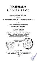 Prontuario di vocaboli attenenti a parecchie arti e ad alcuni mestieri per saggio di un vocabolario metodico della lingua italiana