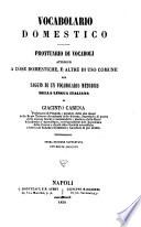 Prontuario di vocaboli attenenti a parecchie arti