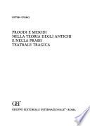 Proodi e mesodi nella teoria degli antichi e nella prassi teatrale tragica