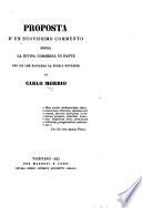 Proposta d'un nuovissimo commento sopra la Divina Commedia di Dante per ciò che riguarda la storia novarese
