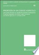 Proposta di un codice agricolo