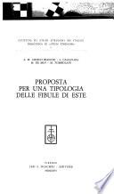 Proposta per una tipologia delle fibule di Este
