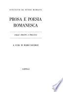 Prosa e poesia romanesca dalle origini a Trilussa