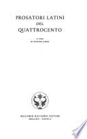 Prosatori latini del Quattrocento