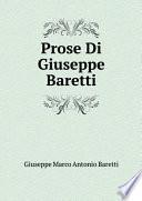Prose Di Giuseppe Baretti