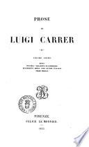 Prose di Luigi Carrer 