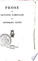 Prose e lettere familiari di Antonmaria Salvini