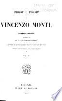 Prose e poesie di Vincenzo Monti