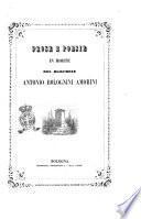 Prose e poesie in morte del marchese Antonio Bolognini Amorini