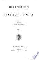 Prose e poesie scelte di Carlo Tenca