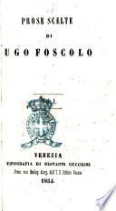 Prose scelte di Ugo Foscolo
