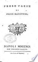Prose varie di Felice Mariottini