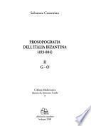 Prosopografia dell'Italia bizantina (493-804): G-O