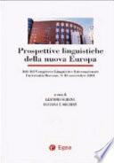 Prospettive linguistiche della nuova Europa