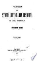 Prospetto della storia letteraria di Sicilia nel secolo decimottavo