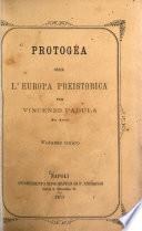 Protogèa, ossia L'Europa preistorica per Vincenzo Padula