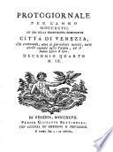 Protogiornale e il nuovo libro d'oro che contiene i nomi e l'età de' veneti patrizi abitanti nella dominante