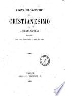 Prove filosofiche del Cristianesimo per Augusto Nicolas