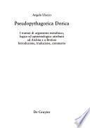 Pseudopythagorica Dorica