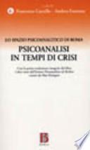 Psicoanalisi in tempi di crisi