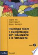 Psicologia clinica e psicopatologia per l'educazione e la formazione