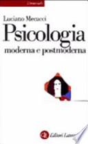 Psicologia moderna e postmoderna