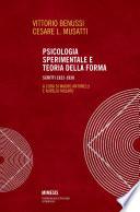 Psicologia sperimentale e teoria della forma
