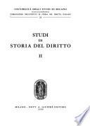 Pubblicazioni dell'Istituto di storia del diritto italiano
